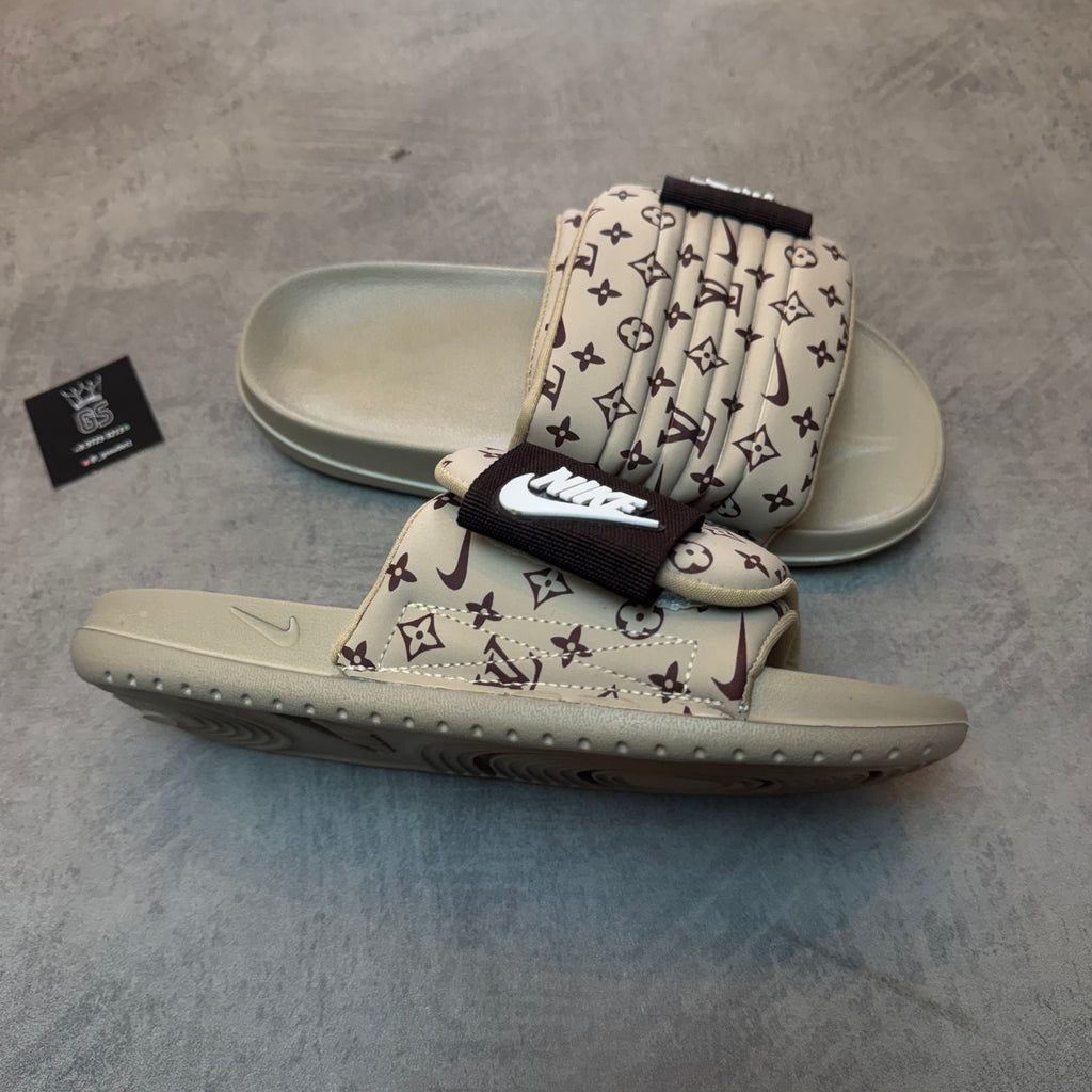 Chinelo Slider LV x NK Off-Court Bege