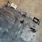 Calça Jeans Cinza Estonada Reta Presence